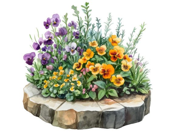 Download Watercolor Viola Clipart - Viola Collection