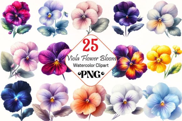Download Viola Flower Bloom Sublimation Clipart - Viola Collection