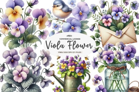 Download Spring Viola Flower Sublimation - Viola Collection