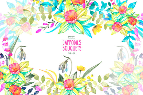 Download Watercolor Daffodils Clipart - Daffodils clipart Collection