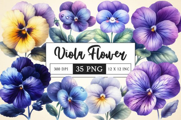 Download Viola Flower Bloom Clipart - Viola Collection