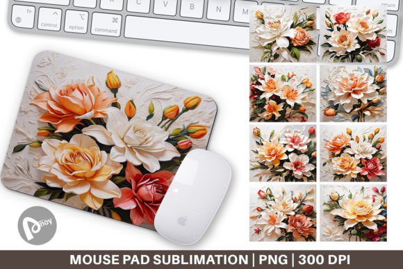 Download Mouse Pad 3D Lily Flower Painting - Flower painting Collection