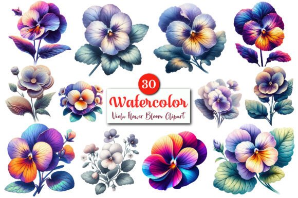 Download Viola Flower Bloom PNG Clipart Bundle. - Viola Collection