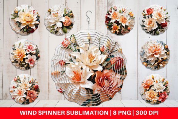 Download Wind Spinner 3D Lily Flower Painting - Flower painting Collection