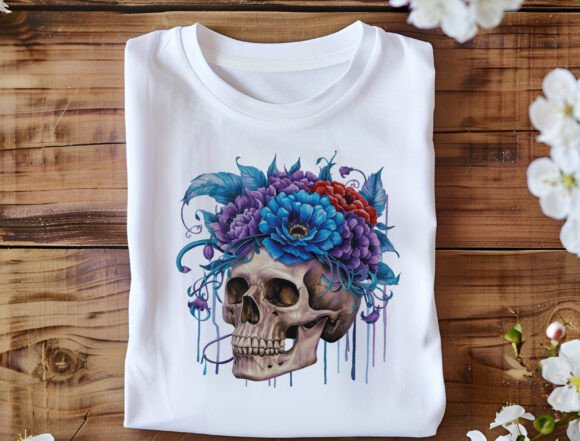Download Floral Skull Png, Boho Skull Sublimation - Premium Resources