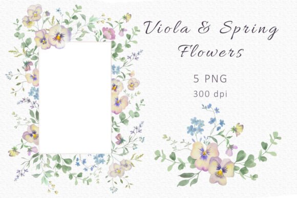 Download Viola &amp; Spring Flowers PNG Set - Viola Collection