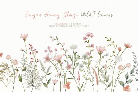 Download Watercolor Spring Wildflower Clipart - Wildflower clipart Collection