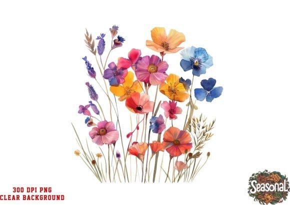 Download Watercolor Spring Wildflower Clipart - Wildflower clipart Collection