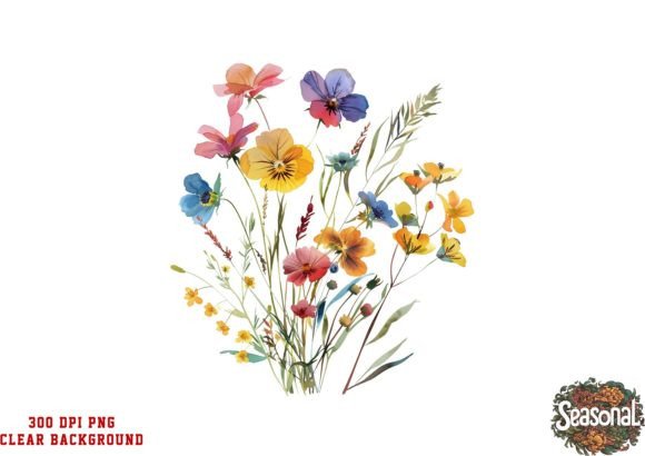 Download Watercolor Wildflower Clipart - Wildflower clipart Collection