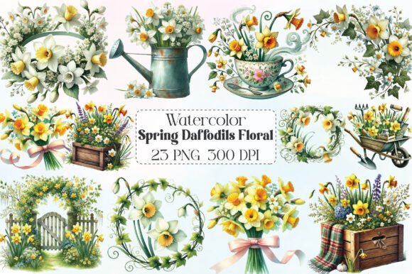 Download Spring Daffodils Clipart Floral Clipart - Daffodils clipart Collection